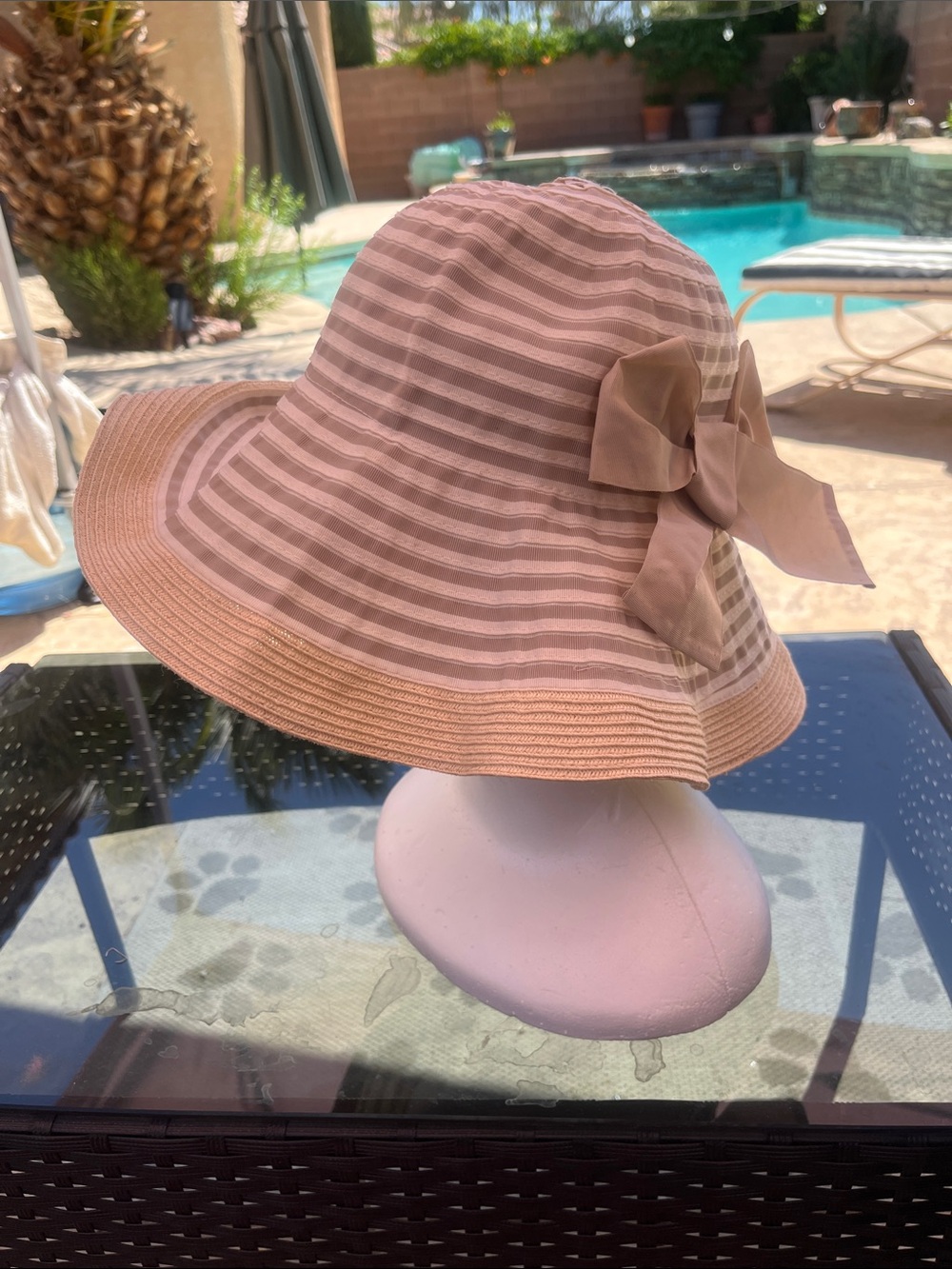 NWT Bucket Ribbon Sun Hat - Picture 6 of 6